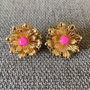 Banana Republic - Gold/Pink Burst Earrings